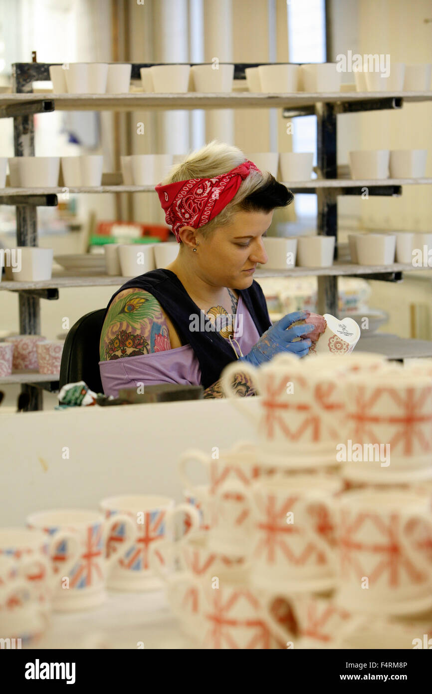 Emma Bridgewater Factory Stoke on Trent, Royaume-Uni. Banque D'Images