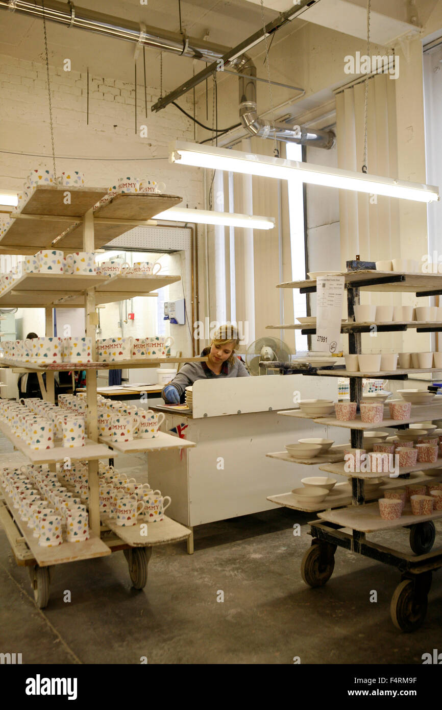 Emma Bridgewater Factory Stoke on Trent, Royaume-Uni. Banque D'Images