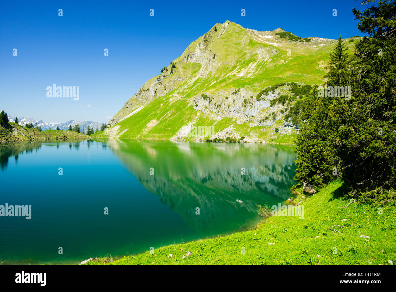 Allgäu Allgäu, Alpes, Alpes, Bavaria, montagne, paysage de montagne, lac de montagne, Allemagne, Europe, montagnes, plan d'eau, le hig Banque D'Images
