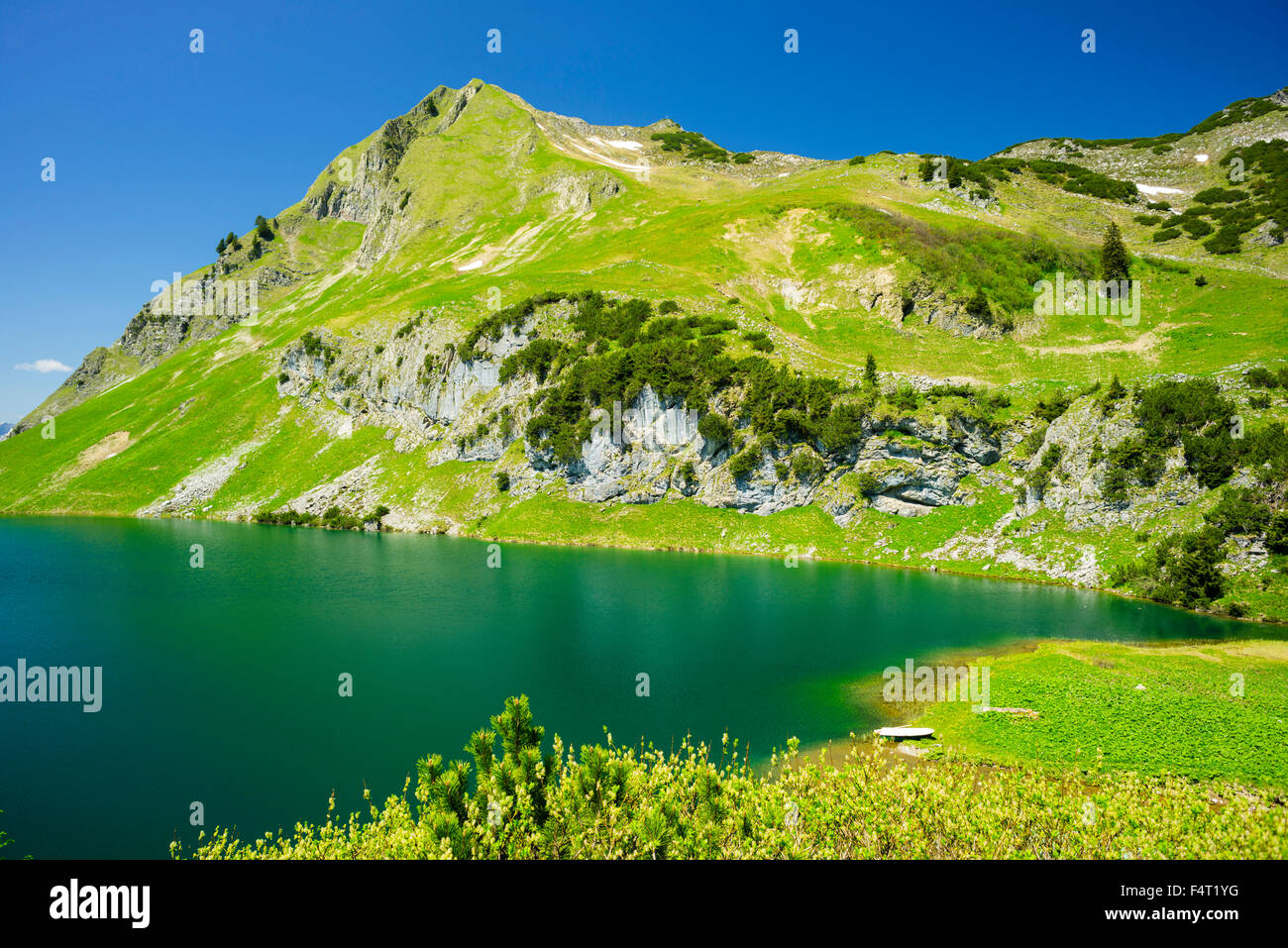 Allgäu Allgäu, Alpes, Alpes, Bavaria, montagne, paysage de montagne, lac de montagne, voile, Allemagne, Europe, montagnes, corps de wate Banque D'Images