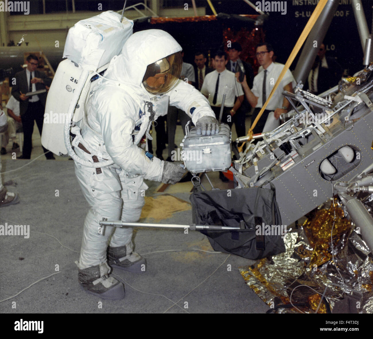 L'astronaute Neil Armstrong de formation dans l'Apollo 11, Houston, TX, USA Banque D'Images