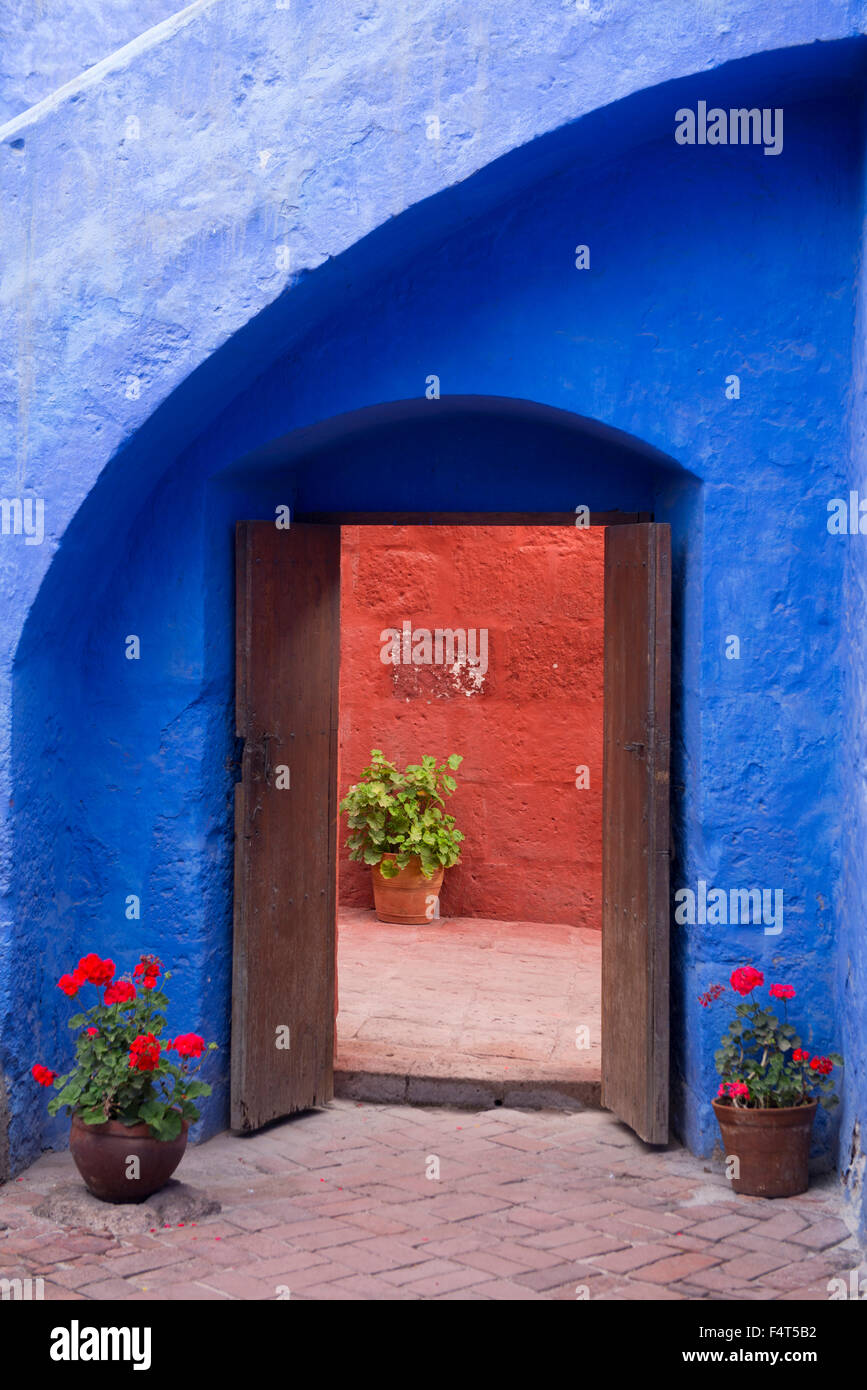 Amérique du Sud, Amérique latine, Pérou, Arequipa, Monasterio Santa Catalina, Banque D'Images