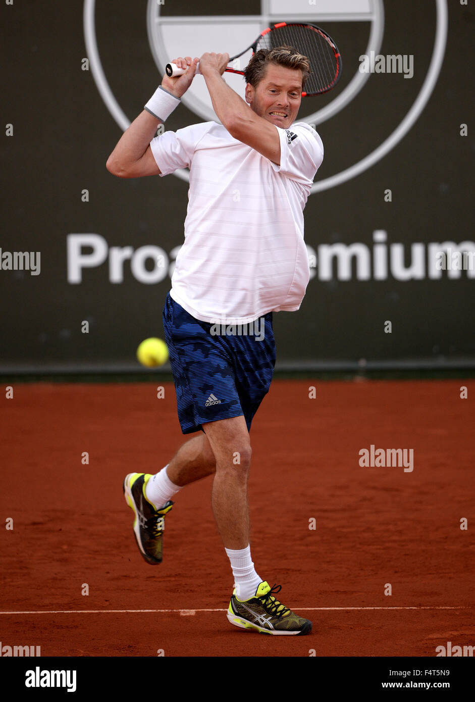 Thomas Enqvist, ancien joueur de tennis professionnel de jouer un match  dans le tournoi principal, qui a eu lieu à Palma de Mallorca Photo Stock -  Alamy