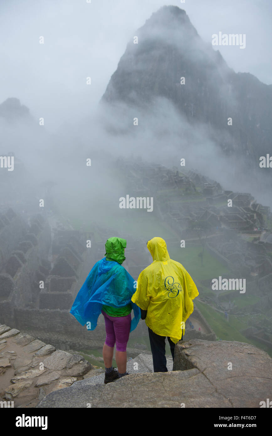 Amérique du Sud, Amérique latine, Pérou, Provonce Urubamba, Machu Picchu, l'UNESCO, Patrimoine Mondial, site Banque D'Images