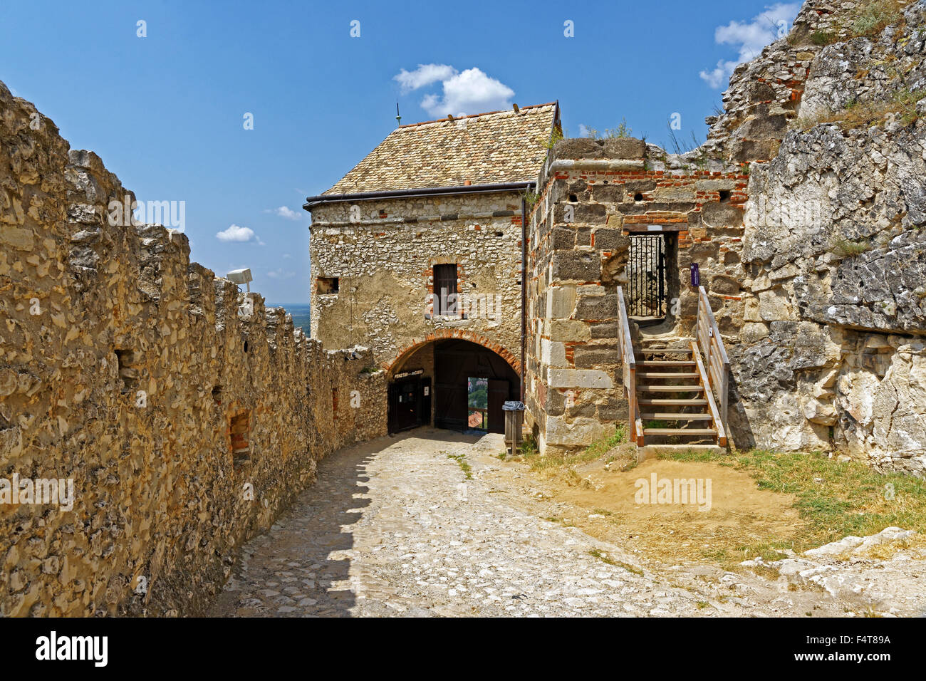 La forteresse de Sümeg, Sümegi Var, tour, entrée privée Banque D'Images