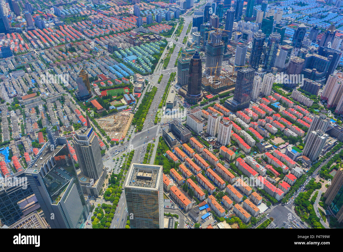 La Chine, la ville de Shanghai, Pudong District Banque D'Images