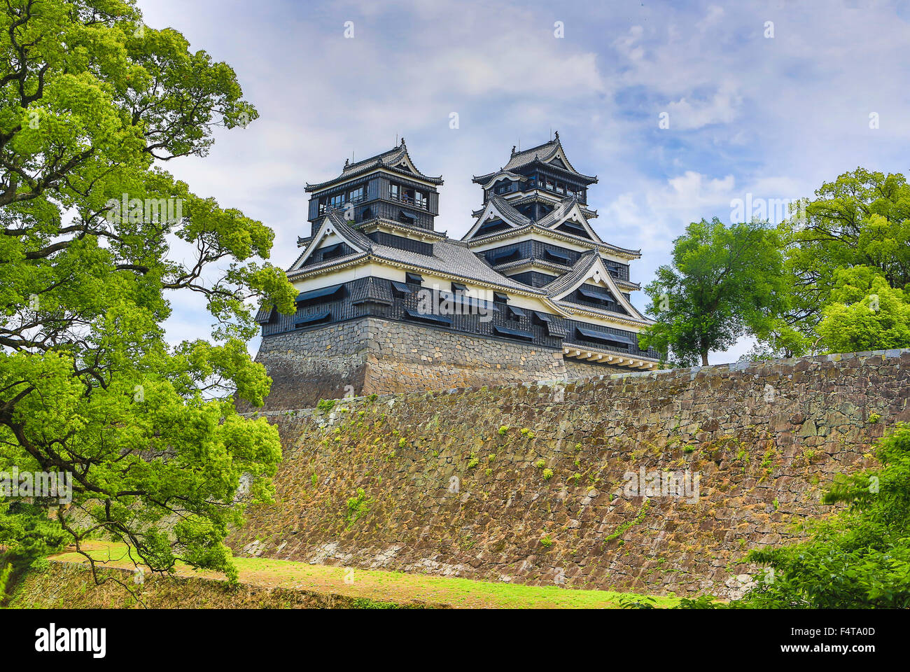 Le Japon, l'île de Kyushu, Kumamoto City, Château Kumamoto Banque D'Images