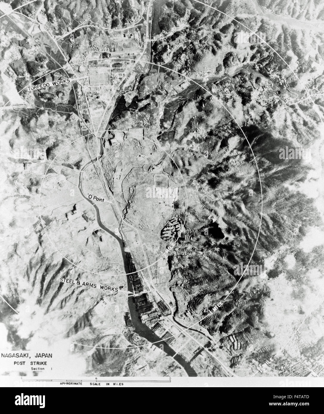 La bombe atomique de Nagasaki 1945 Banque D'Images