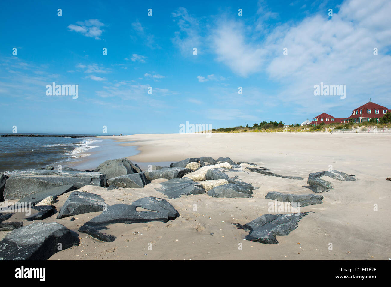 La plage de Cape May Point, New Jersey, USA Banque D'Images