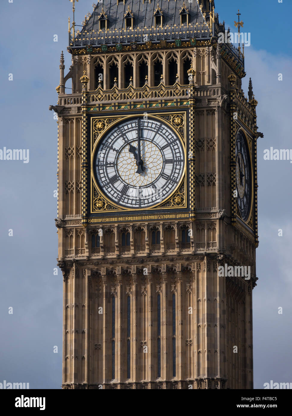 Royaume-uni, Angleterre, Londres, Big Ben Elizabeth Tower détail Banque D'Images