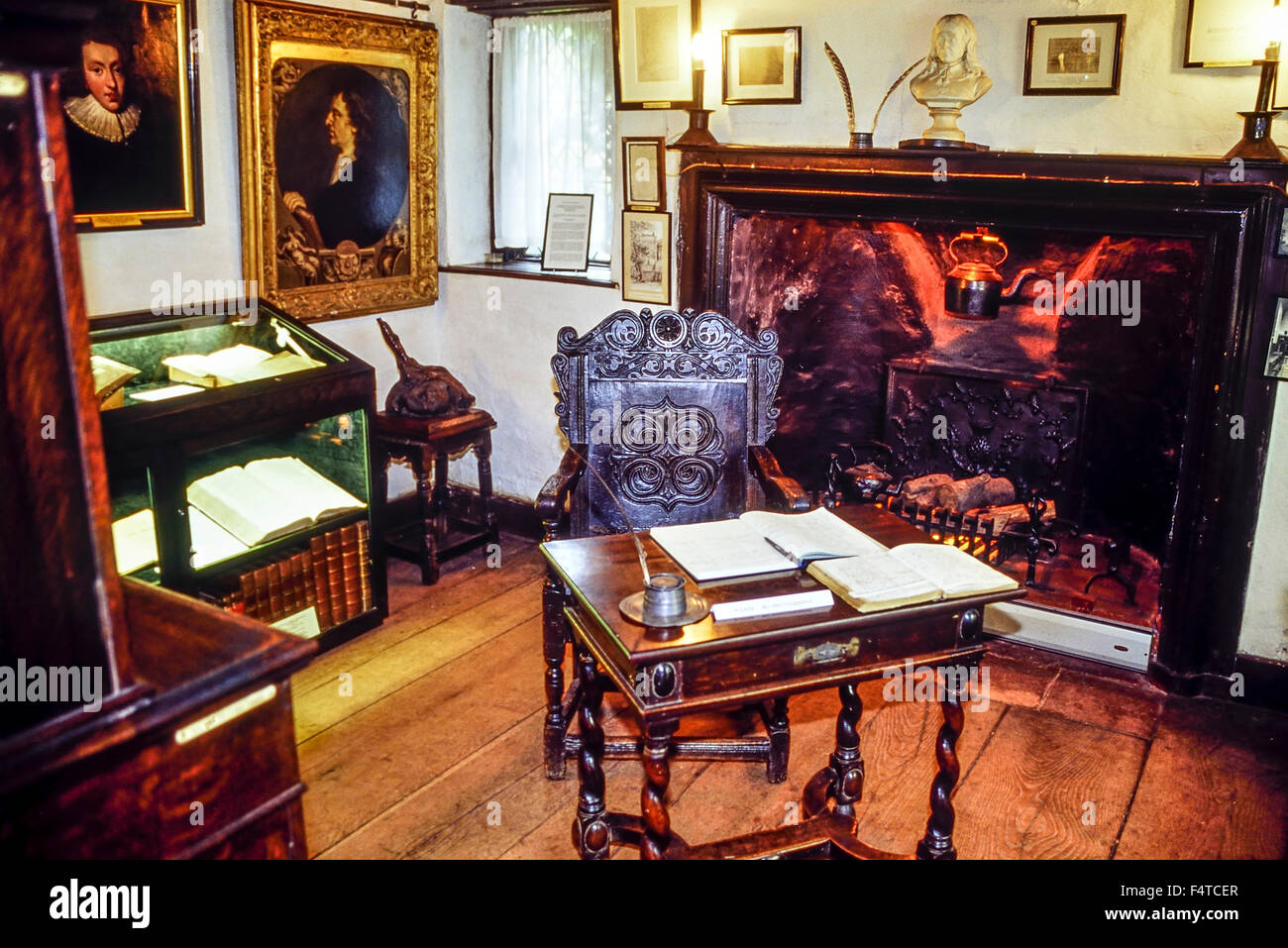 Intérieur de Milton's Cottage. Chalfont St Giles. Le Buckinghamshire. L'Angleterre. UK Banque D'Images