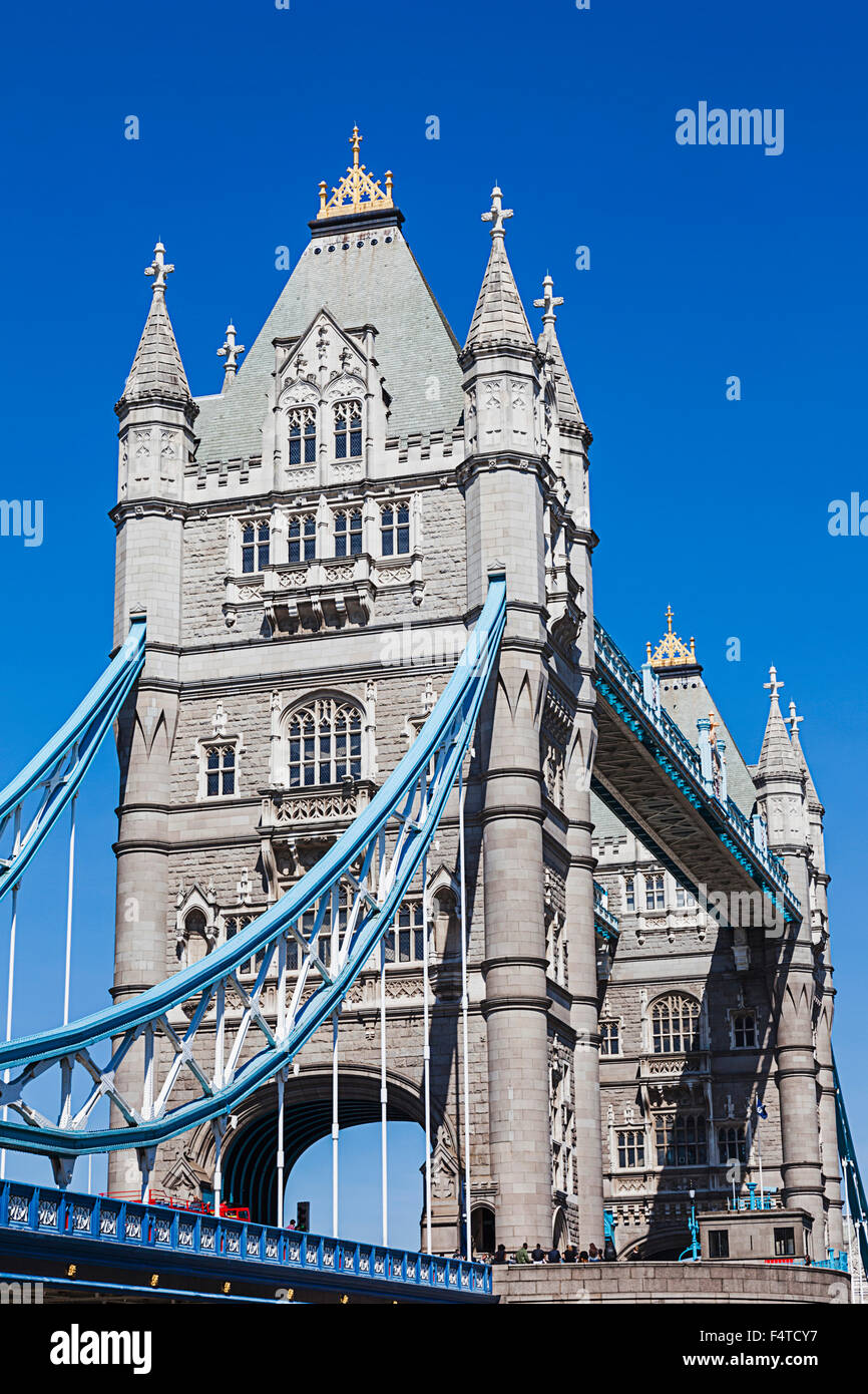 L'Angleterre, Londres, Tower Bridge Banque D'Images