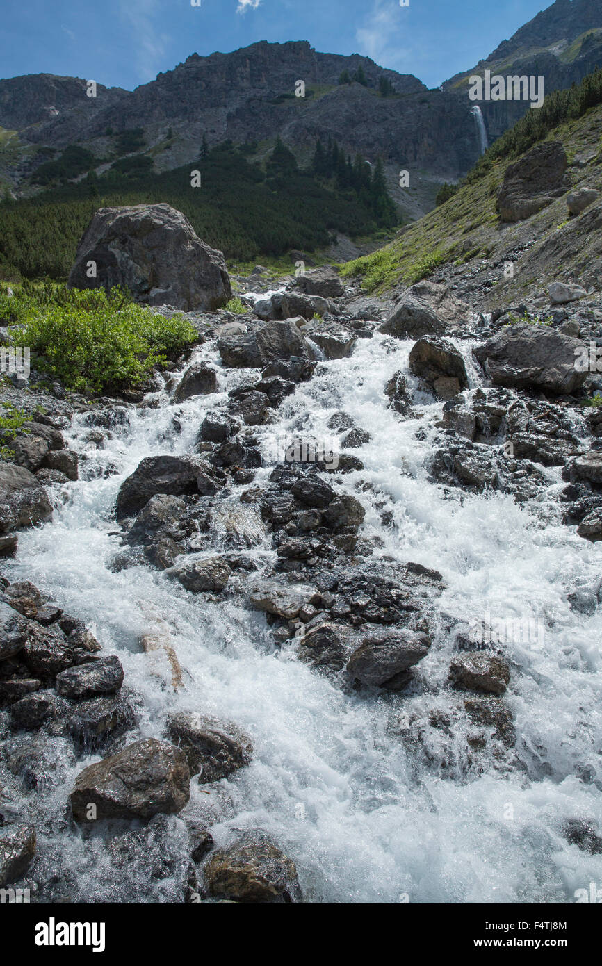 Chute près de Lai da Rims, Banque D'Images