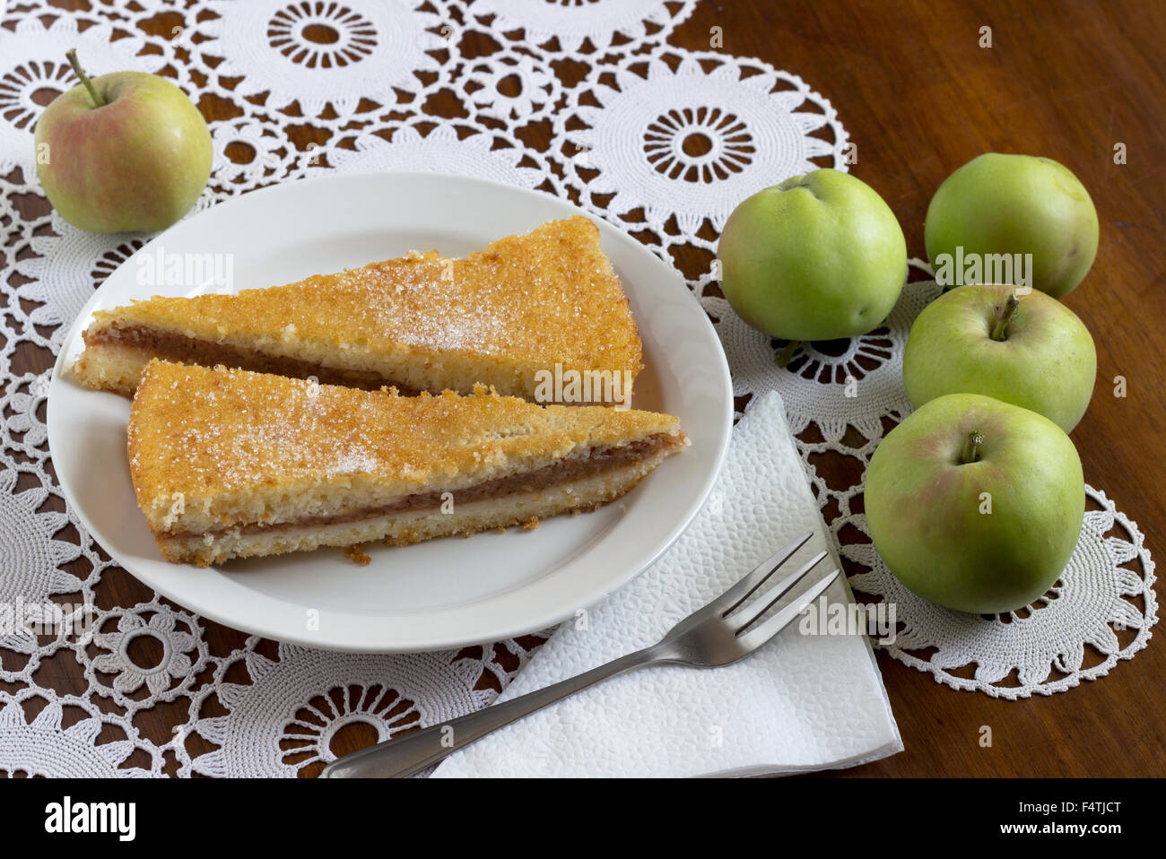 Gâteau aux pommes Banque D'Images