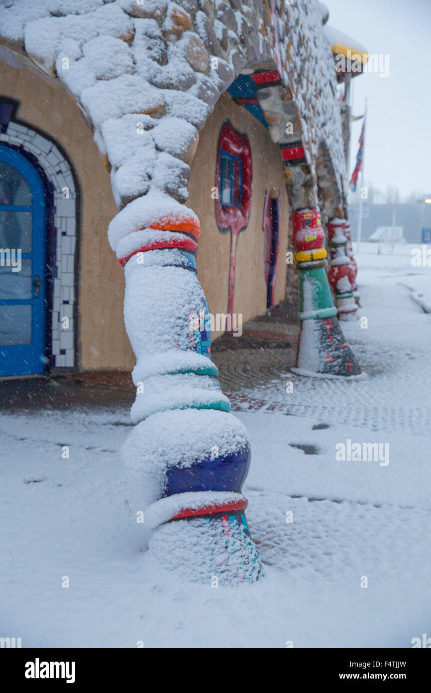 Hundertwasser, marché couvert à Altenrhein, Banque D'Images