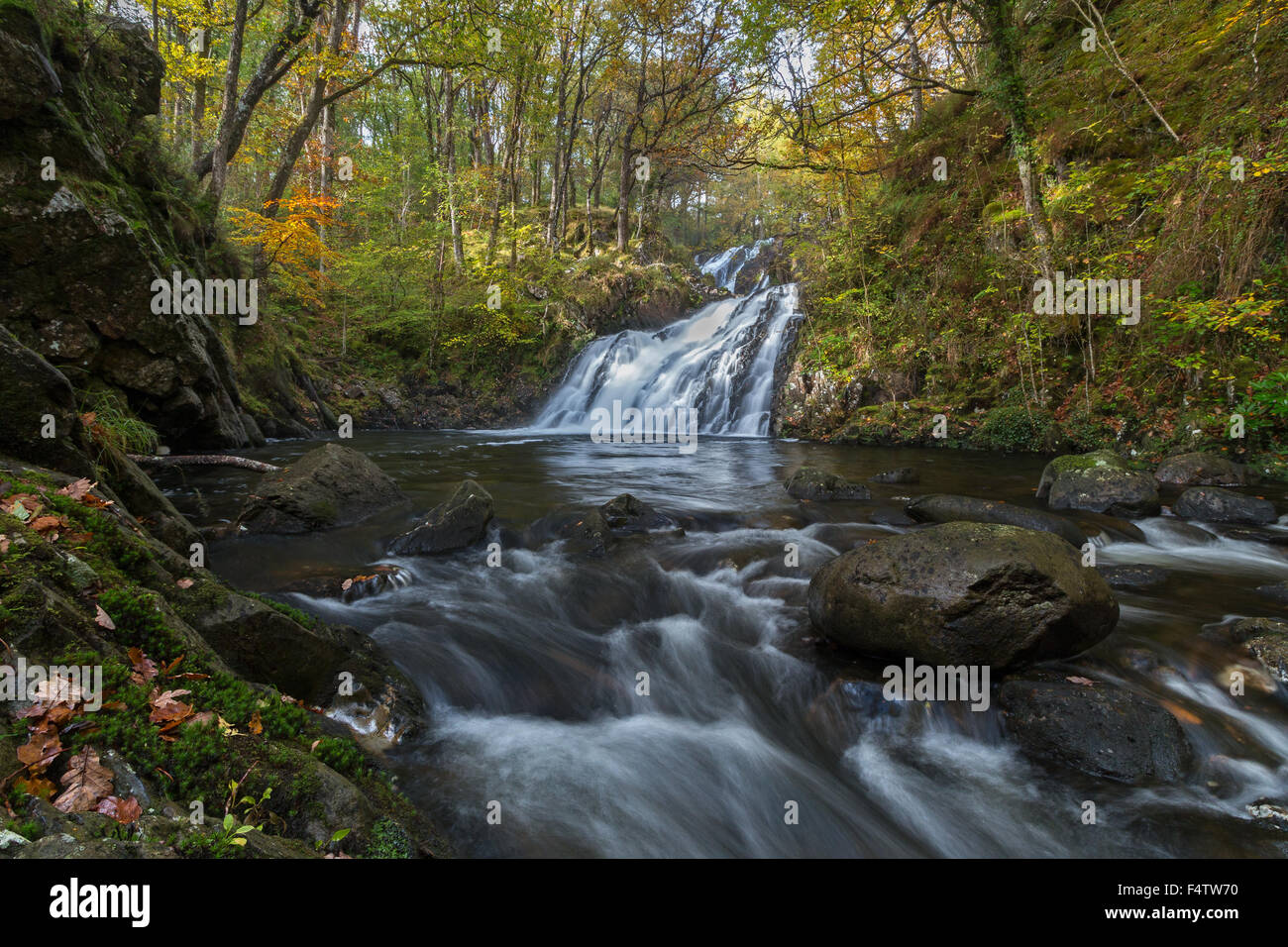 Rhaeadr Ddu cascade, Galles Banque D'Images