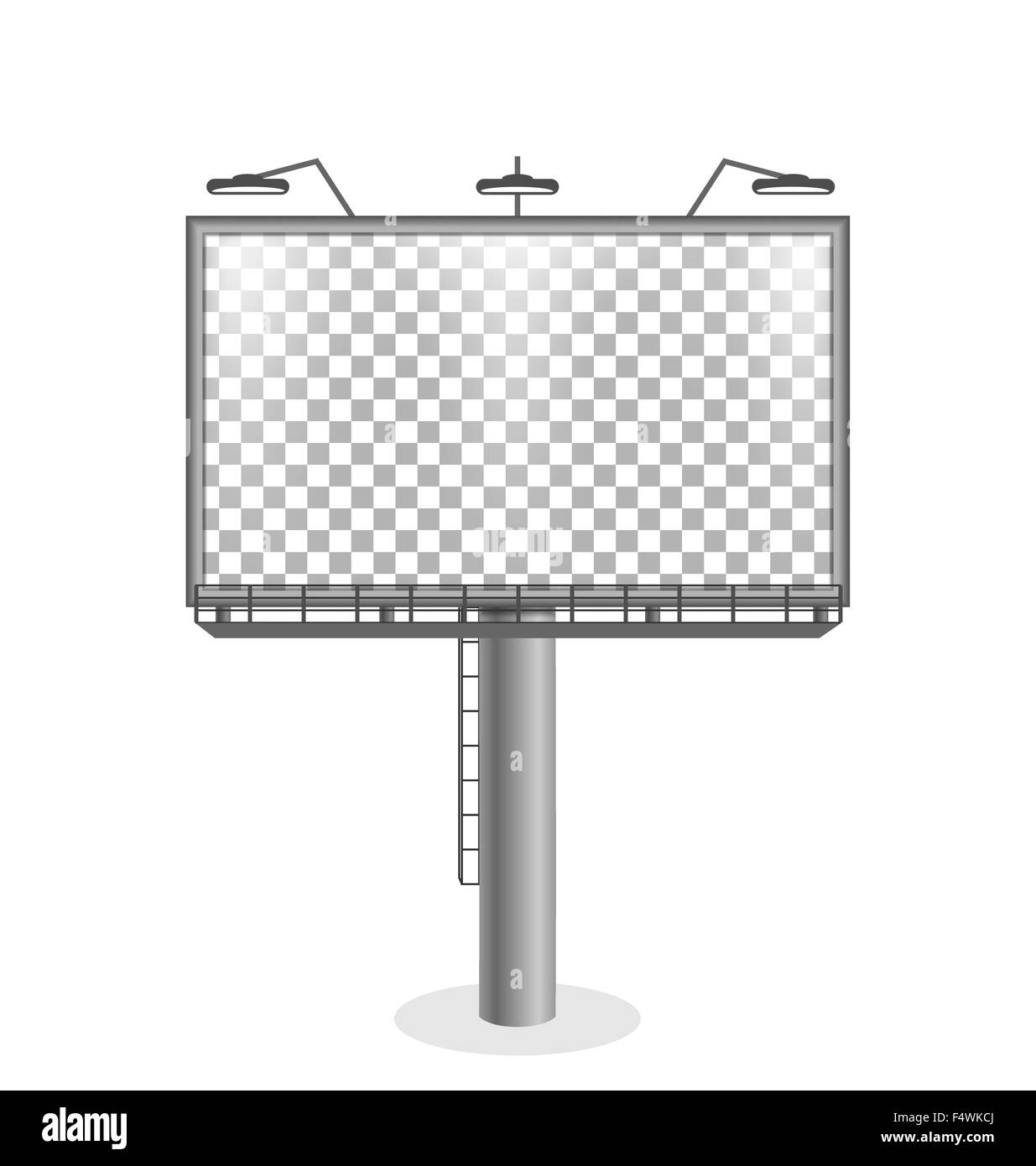 Panneau isolé sur fond blanc Illustration de Vecteur