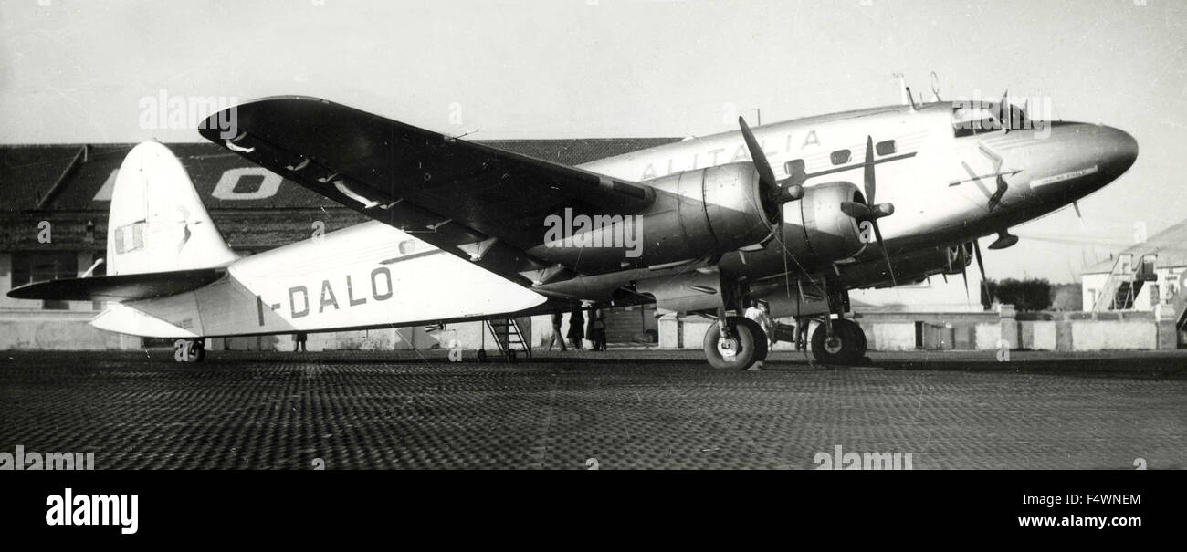 Les quatre à hélices avion SIAI Savoia-Marchetti SM 95 I-DALO 'Ugolino Vivaldi' Alitalia Banque D'Images