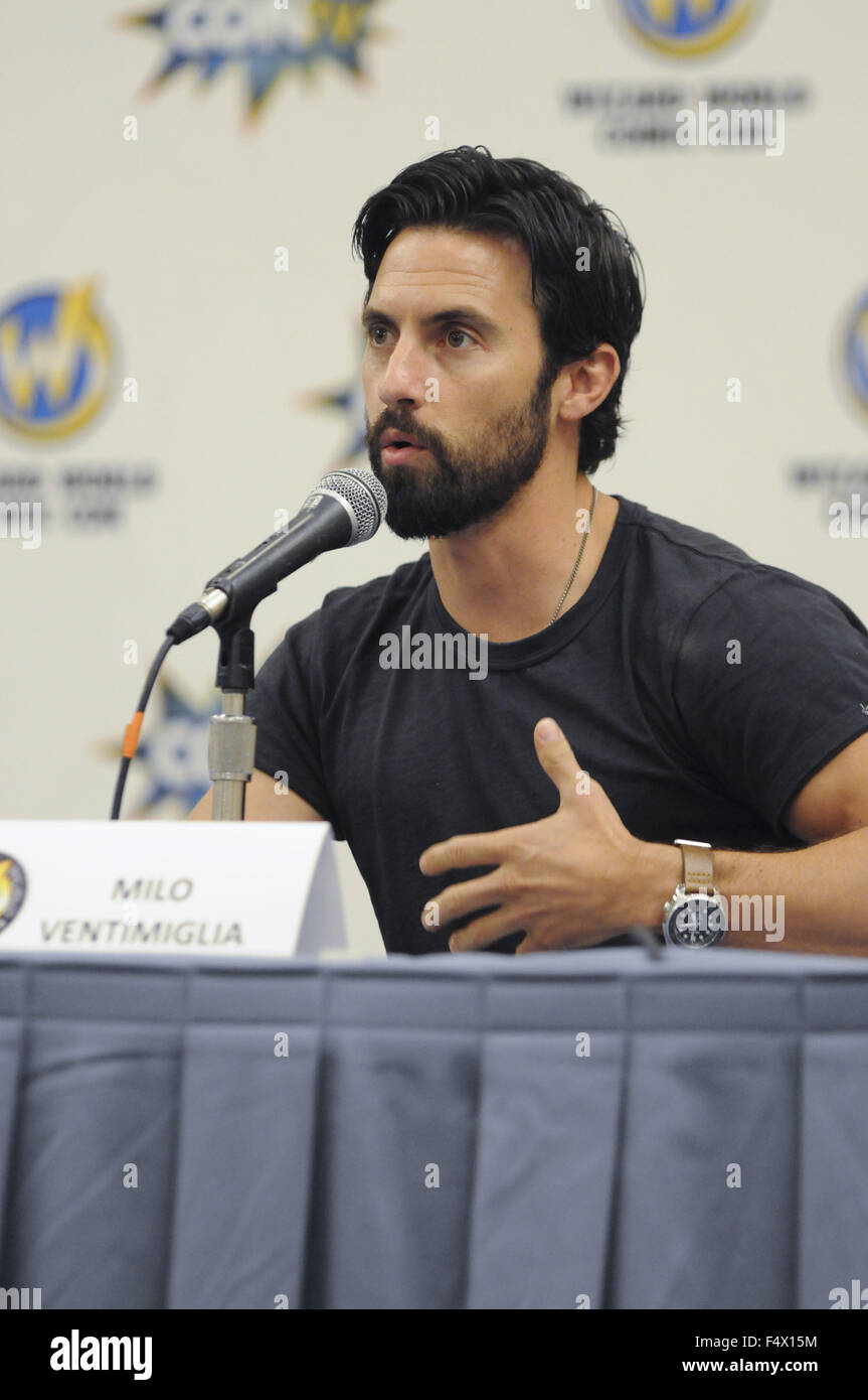 Wizard World Chicago Comic Con 2015 au Donald E. Stephens Convention Center de Rosemont - Jour 2 - l'intérieur comprend : Milo Ventimiglia Où : Rosemont, Illinois, United States Quand : 21 août 2015 Banque D'Images