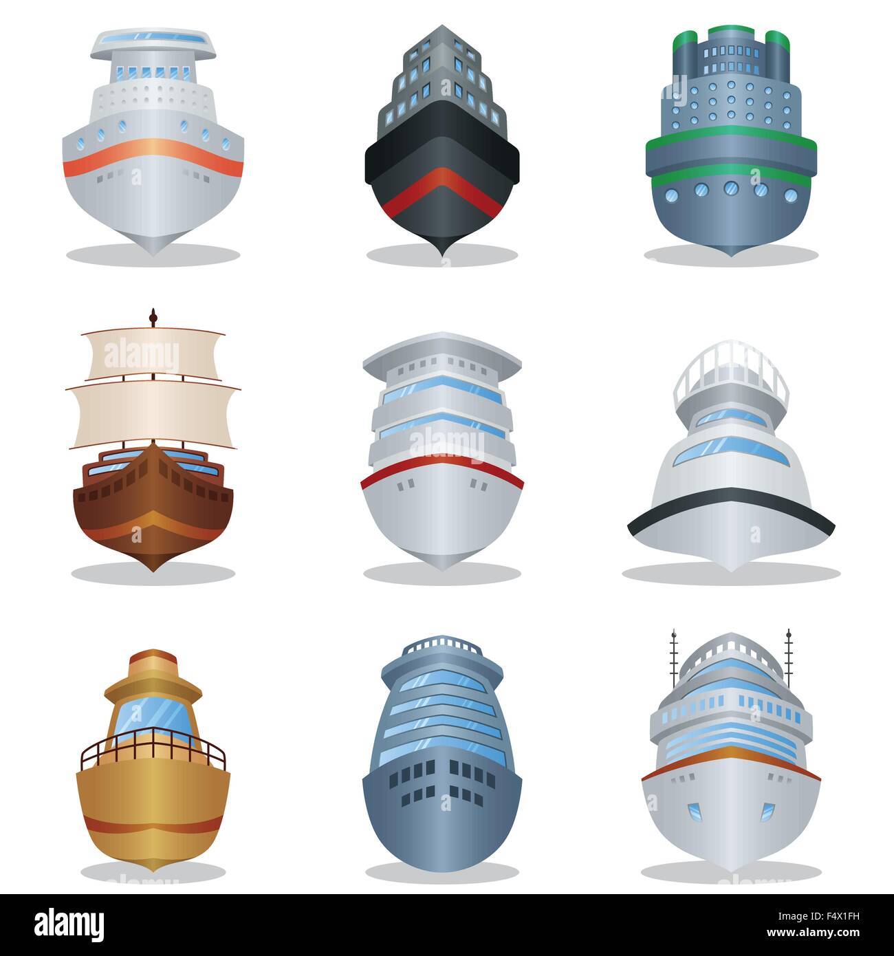 Un vecteur illustration de navire icône concevoir Illustration de Vecteur