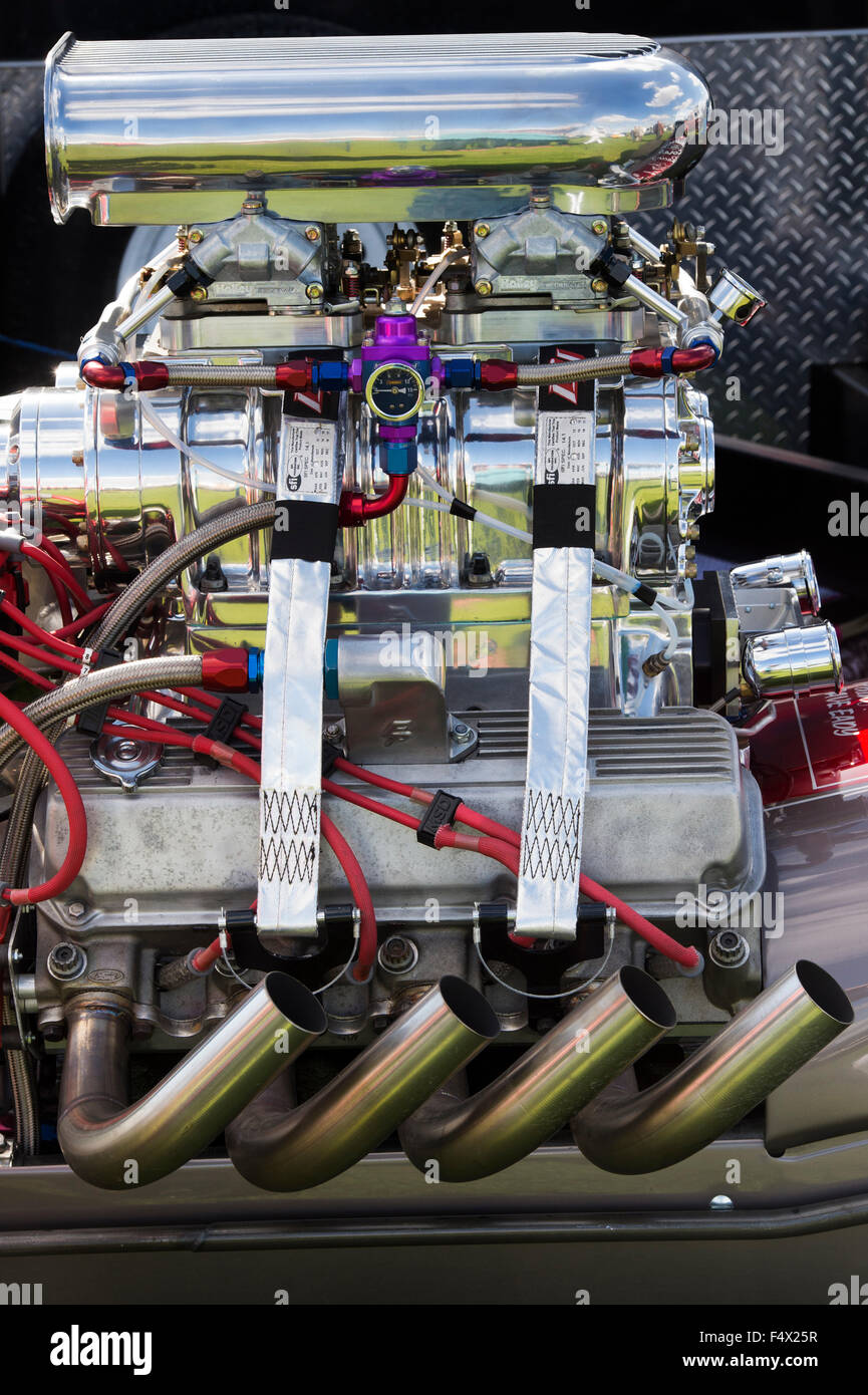 Moteur de voiture de Drag Banque D'Images