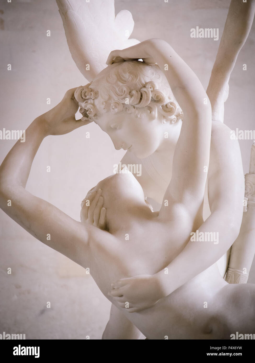 Psyché ranimée par le baiser de Cupidon par Antonio Canova Banque D'Images