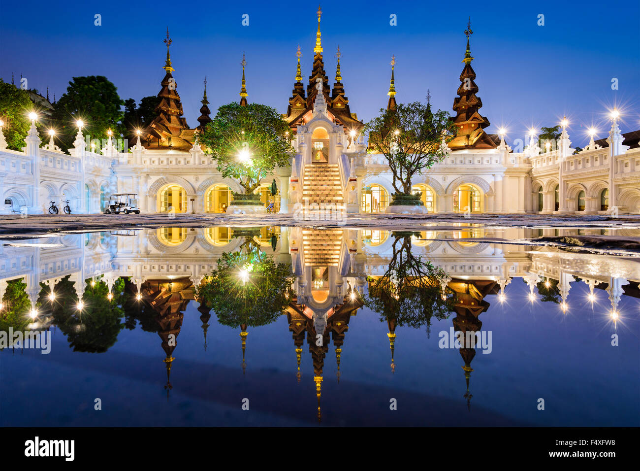 Chiang Mai, Thaïlande hôtel traditionnel. Banque D'Images Chiang Mai, Thaïlande hôtel traditionnel. Banque D'Images
