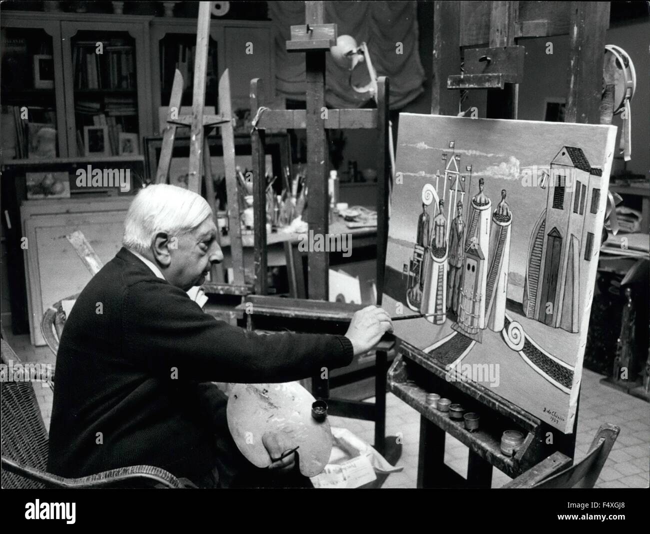 1968 - peintre Giorgio De Chirico © Keystone Photos USA/ZUMAPRESS.com/Alamy Live News Banque D'Images