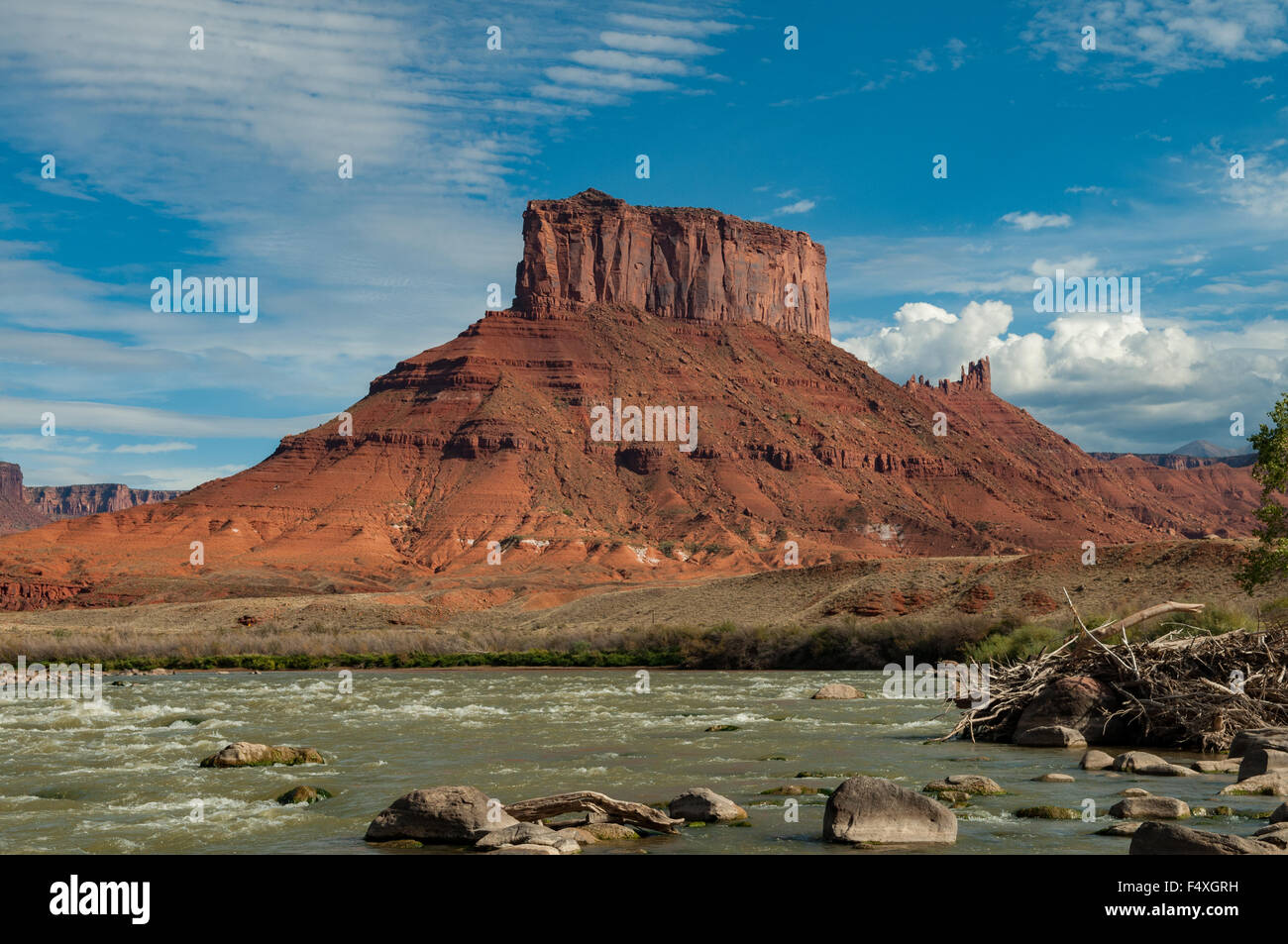 Falaise rouge Butte, Colorado, Utah, USA Banque D'Images