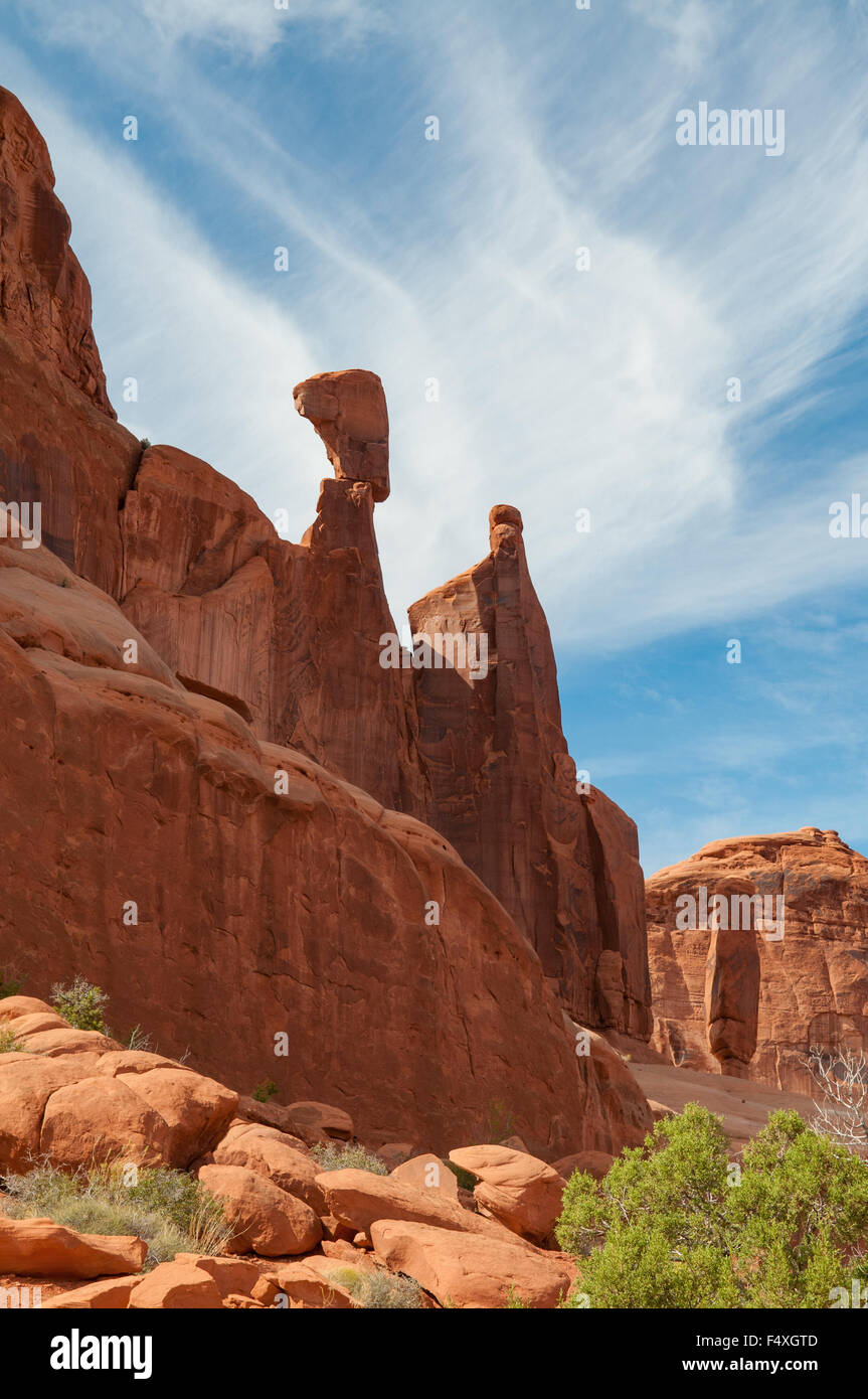 Park Avenue, Arches NP, Utah, USA Banque D'Images