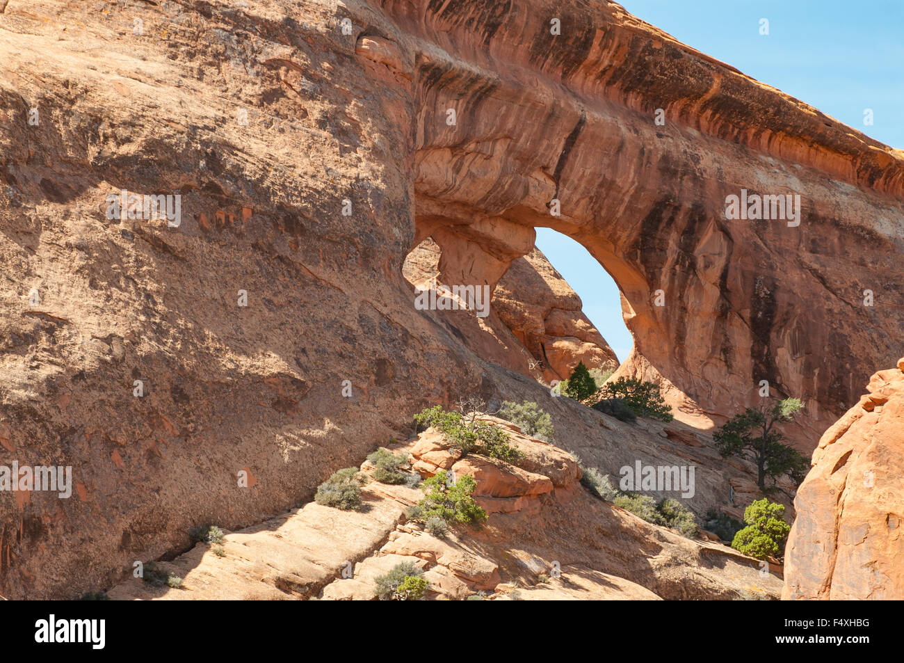 Double O Arch, Arches NP, Utah, USA Banque D'Images