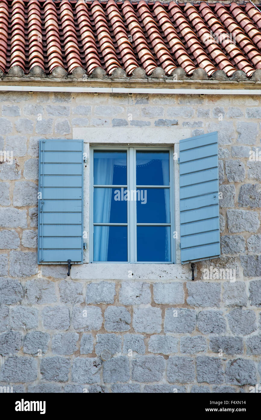 Fenêtre à Korcula, Croatie Banque D'Images
