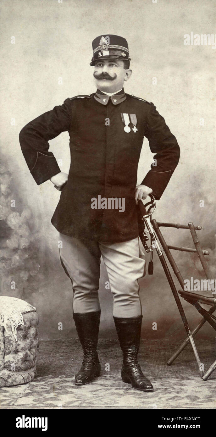 Photo Vintage Officiers De Cavalerie Française Circa 1900 - Tirage Citrate 8x11 Cm - Collection Militaire