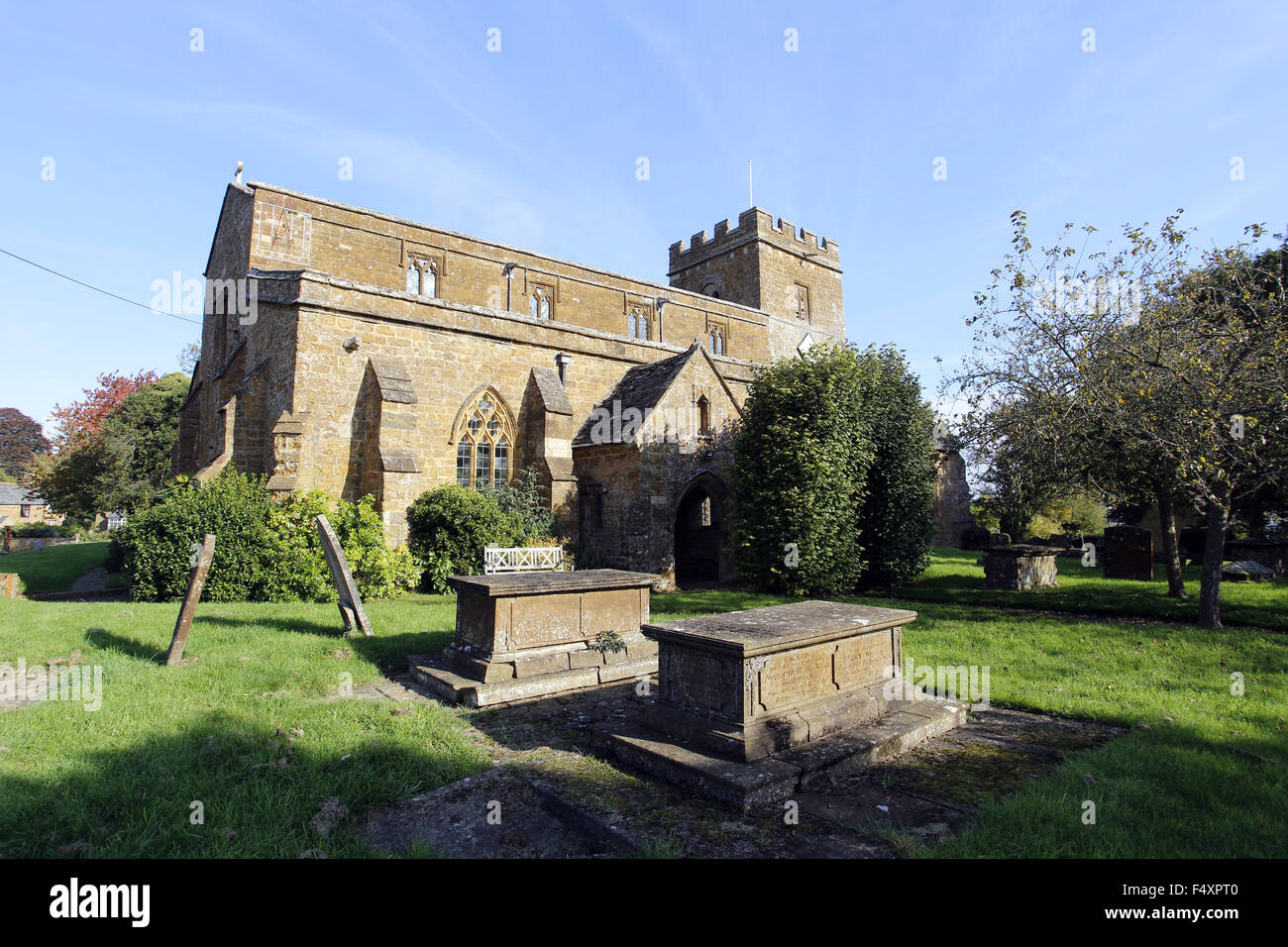 Église de St Etheldreda, Horley, Oxfordshire Banque D'Images