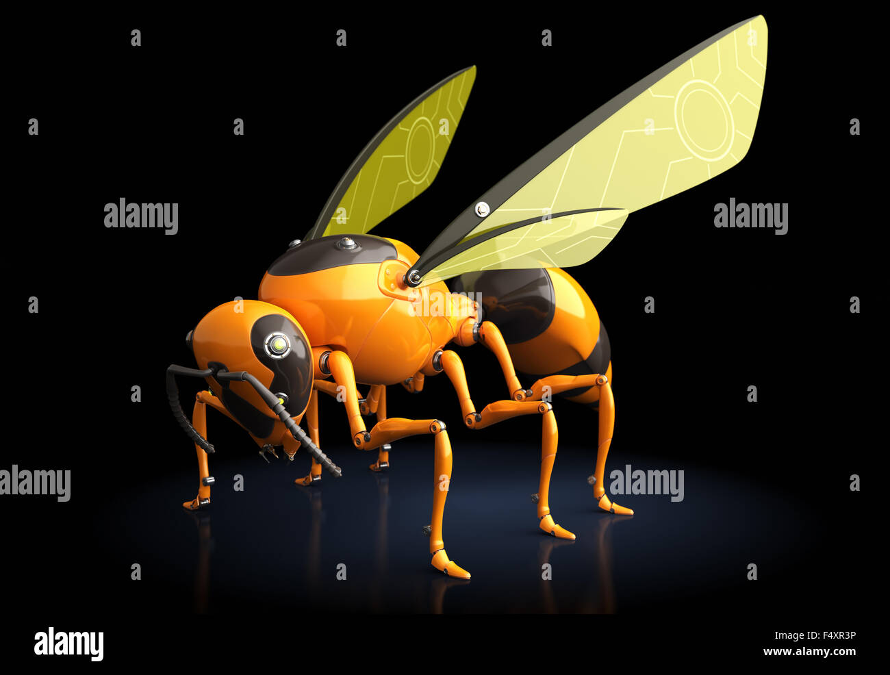 Robot volant autonome wasp Banque D'Images