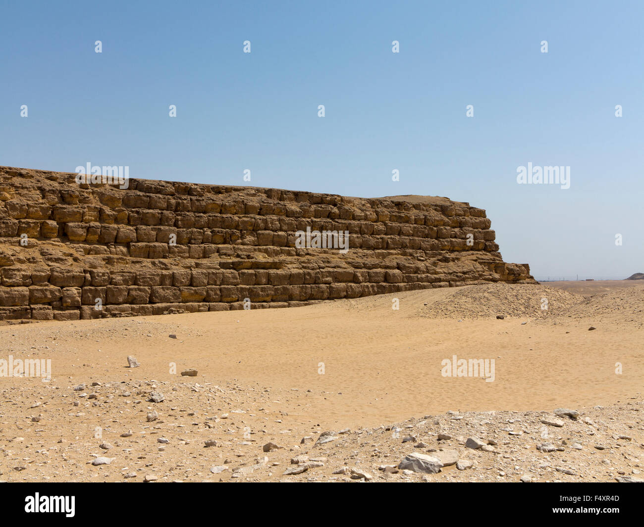 Mastabat al-Faroun la ive dynastie pyramide de Shepseskaf sud à Sakkara, Basse Egypte Banque D'Images