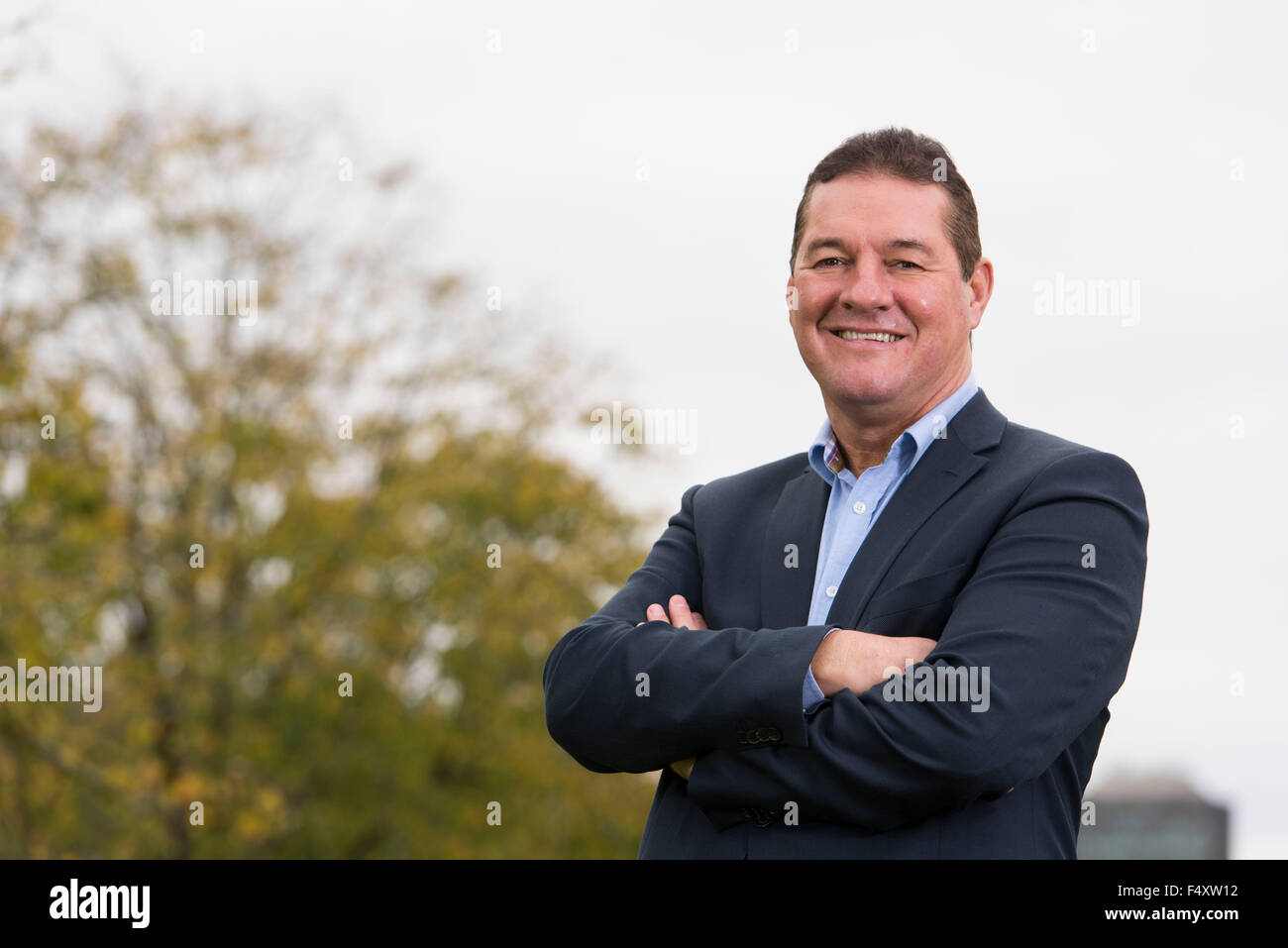 Rugby World Cup 2015 le réalisateur David Pickering portraits. Banque D'Images