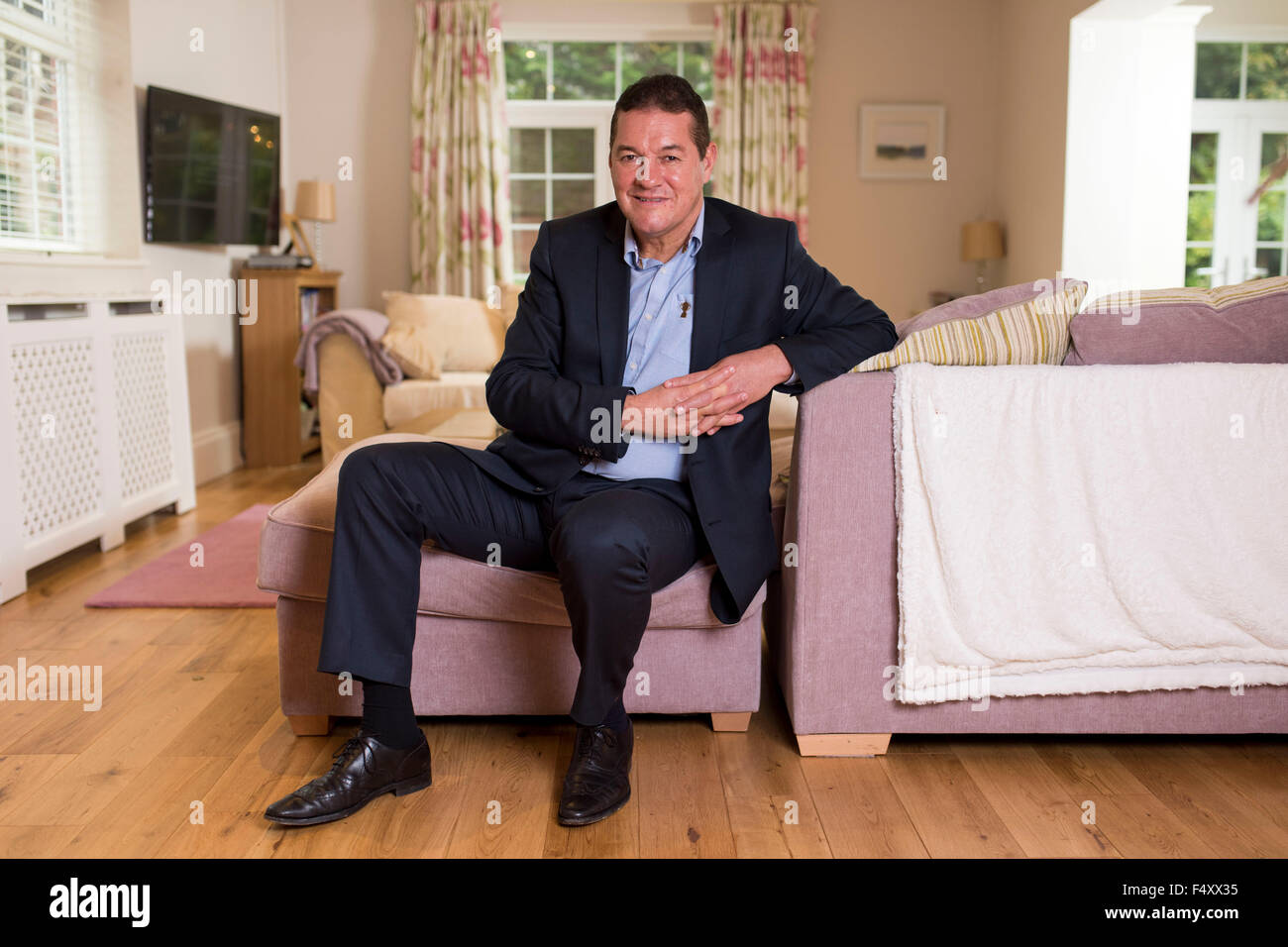 Rugby World Cup 2015 le réalisateur David Pickering portraits. Banque D'Images