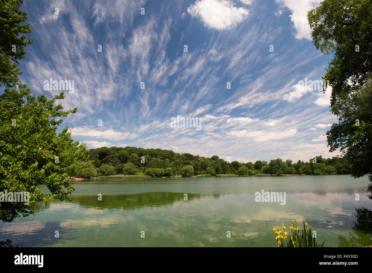 Vue sur le parc Prospect Lake Banque D'Images