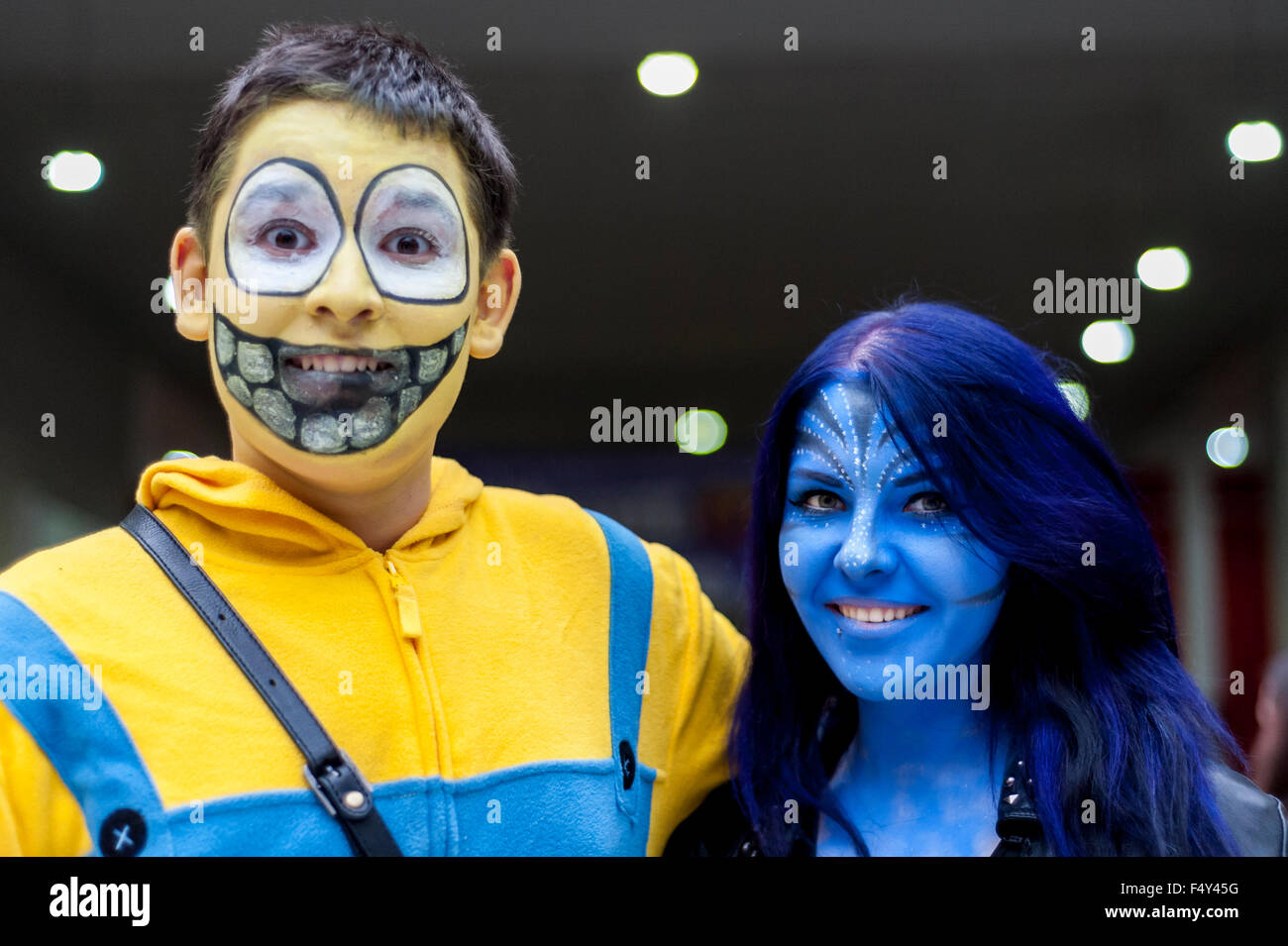 Londres, Royaume-Uni. 24 octobre 2015. Fans de comic books, anime, jeux et plus recueillir le jour deux de MCM London Comic Con. Plusieurs sont venus habillés comme leurs personnages préférés. Crédit : Stephen Chung / Alamy Live News Banque D'Images