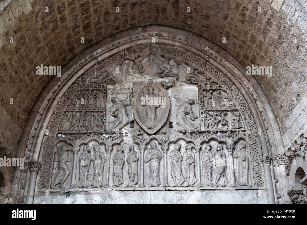 Portique nord à la Cathédrale de St Etienne Banque D'Images