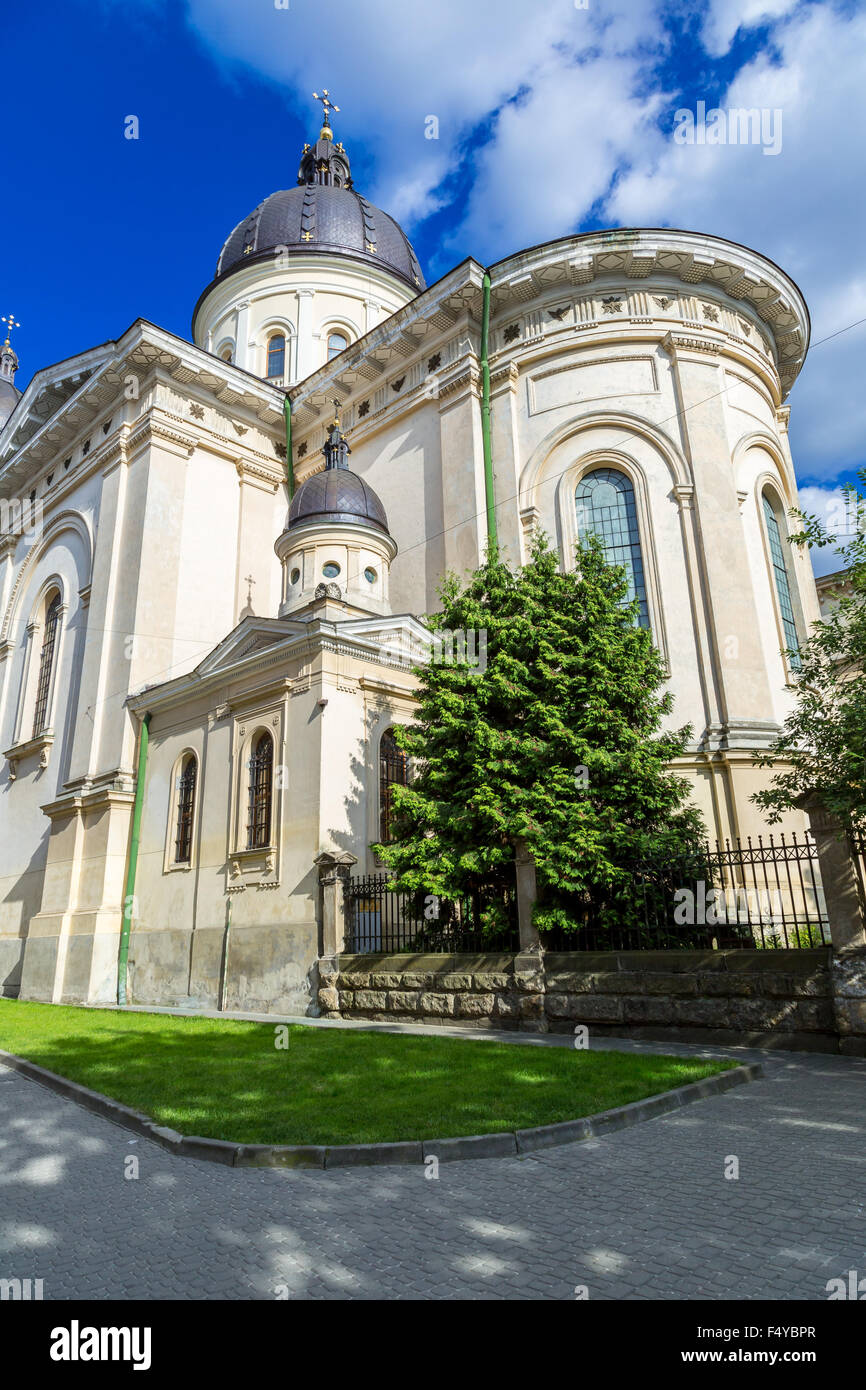 Église d'une transfiguration, à Lviv, Ukraine Banque D'Images