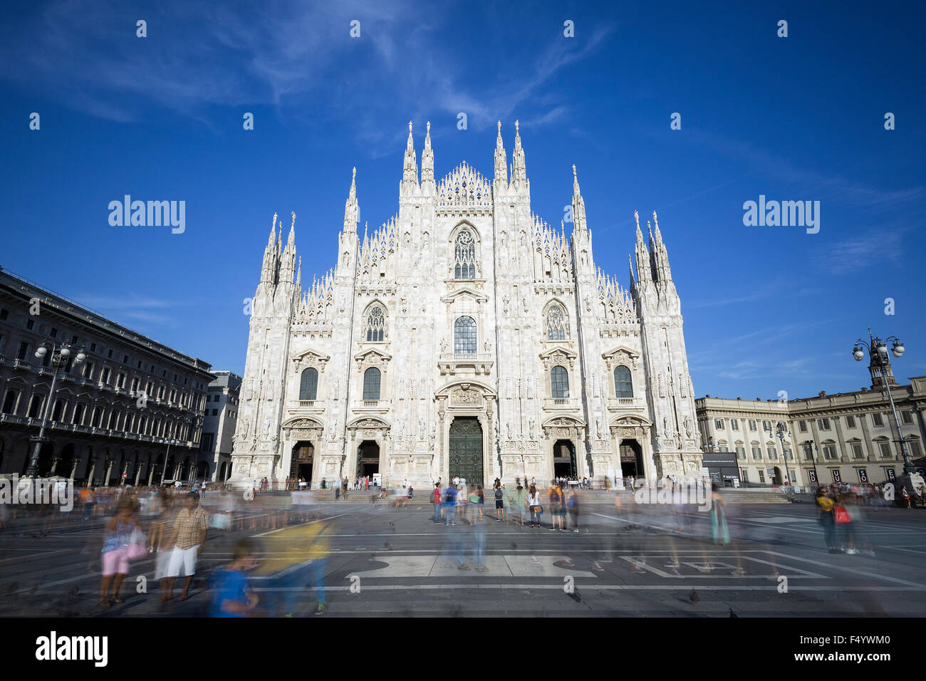 Vue du célèbre Duomo, Milan, Italie. Banque D'Images