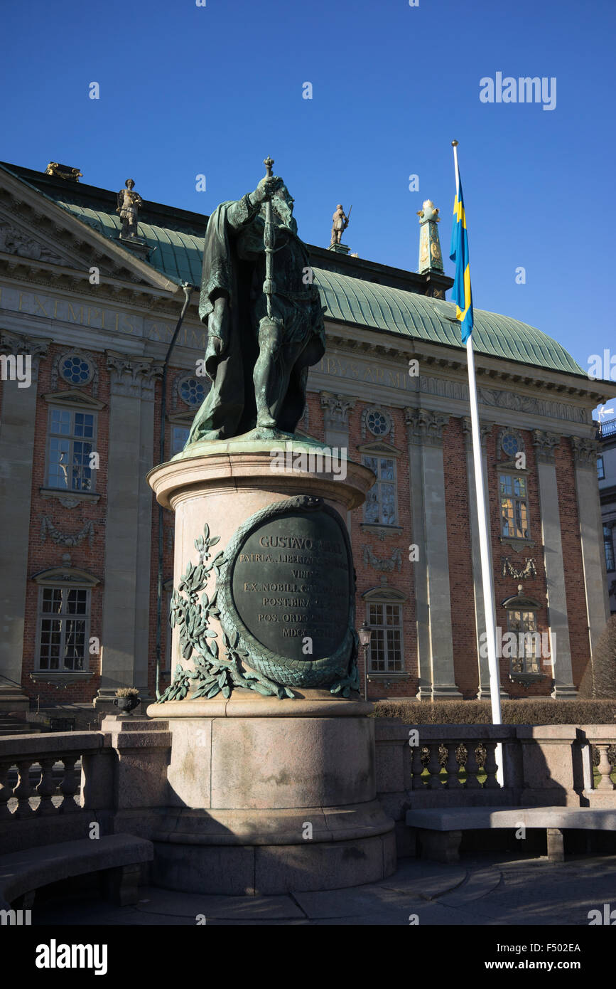 Statue de Gustav II Adolf Banque D'Images