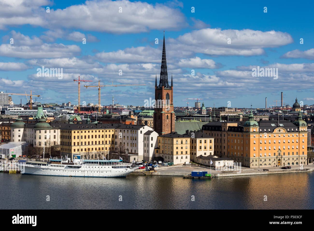 La ville sur l'eau, Stockholm Collection Banque D'Images
