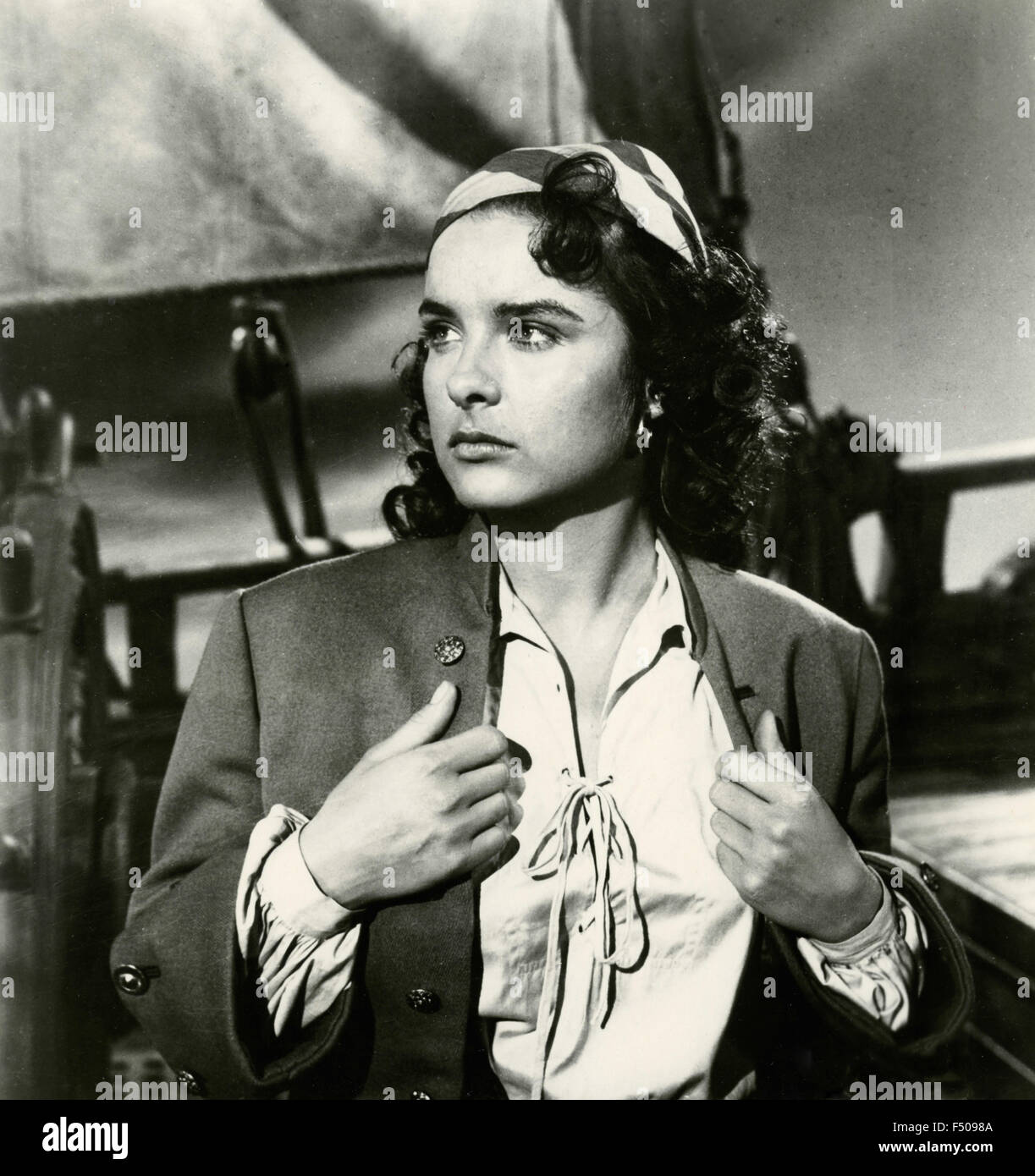 L'actrice Jean Peters dans une scène du film "Anne des Indes', USA 1951 Banque D'Images