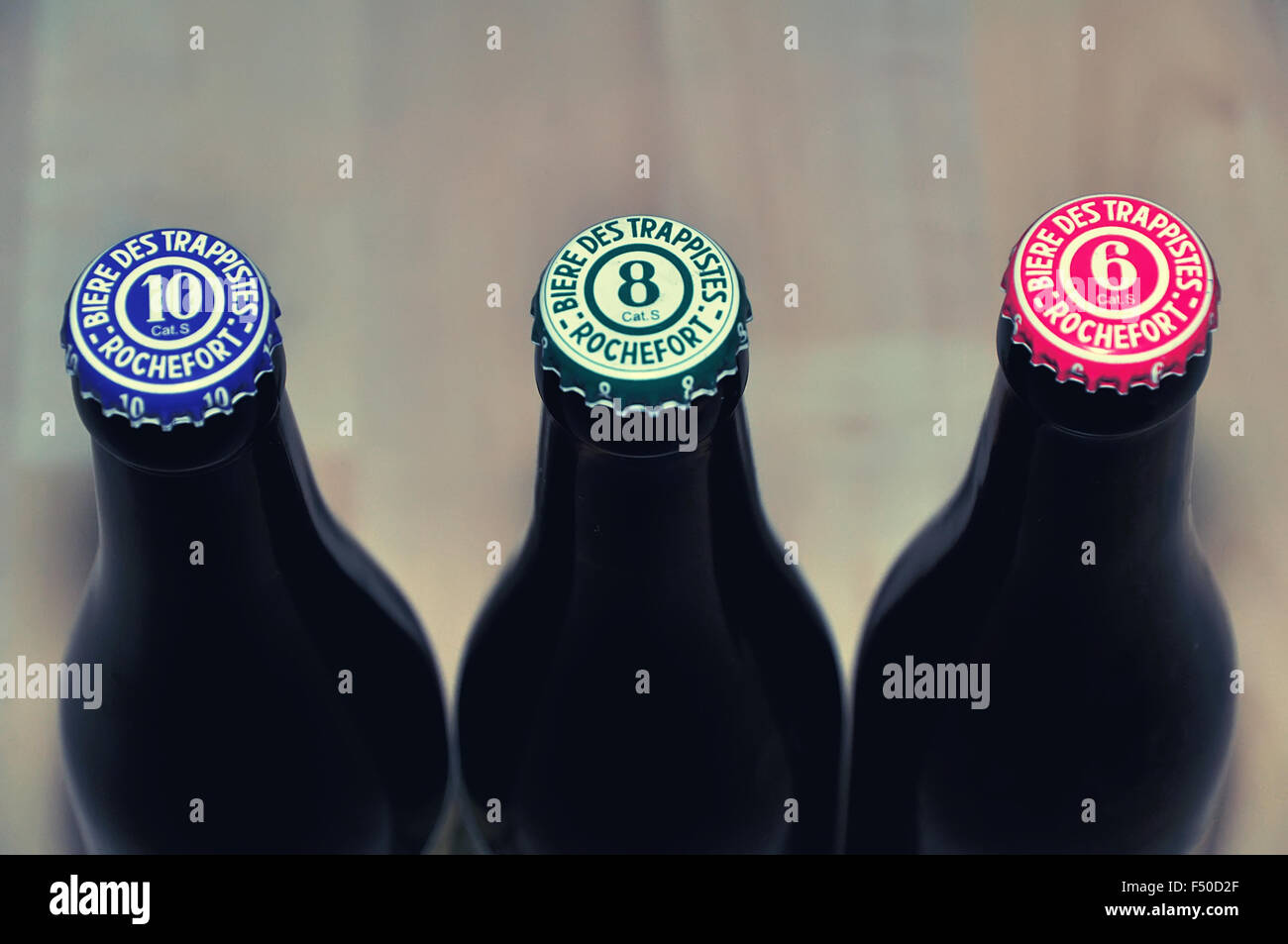 La famille de la bière de Rochefort Banque D'Images