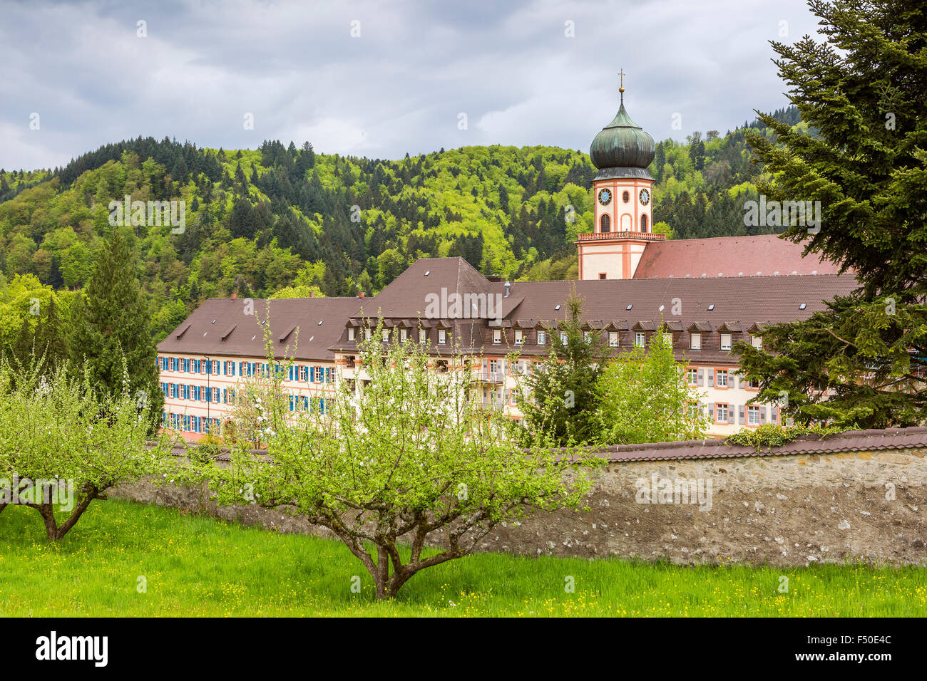 Monastère de Saint Trudpert, monastère, Münstertal Forêt Noire, Bade-Wurtemberg, Allemagne' l'Europe. Banque D'Images