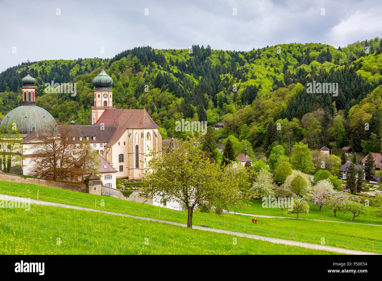 Monastère de Saint Trudpert, monastère, Münstertal Forêt Noire, Bade-Wurtemberg, Allemagne' l'Europe. Banque D'Images