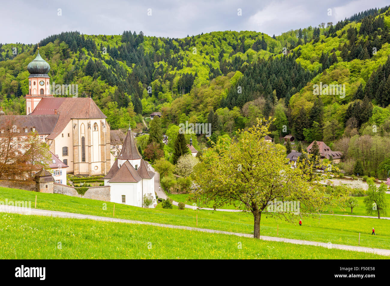 Monastère de Saint Trudpert, monastère, Münstertal Forêt Noire, Bade-Wurtemberg, Allemagne' l'Europe. Banque D'Images